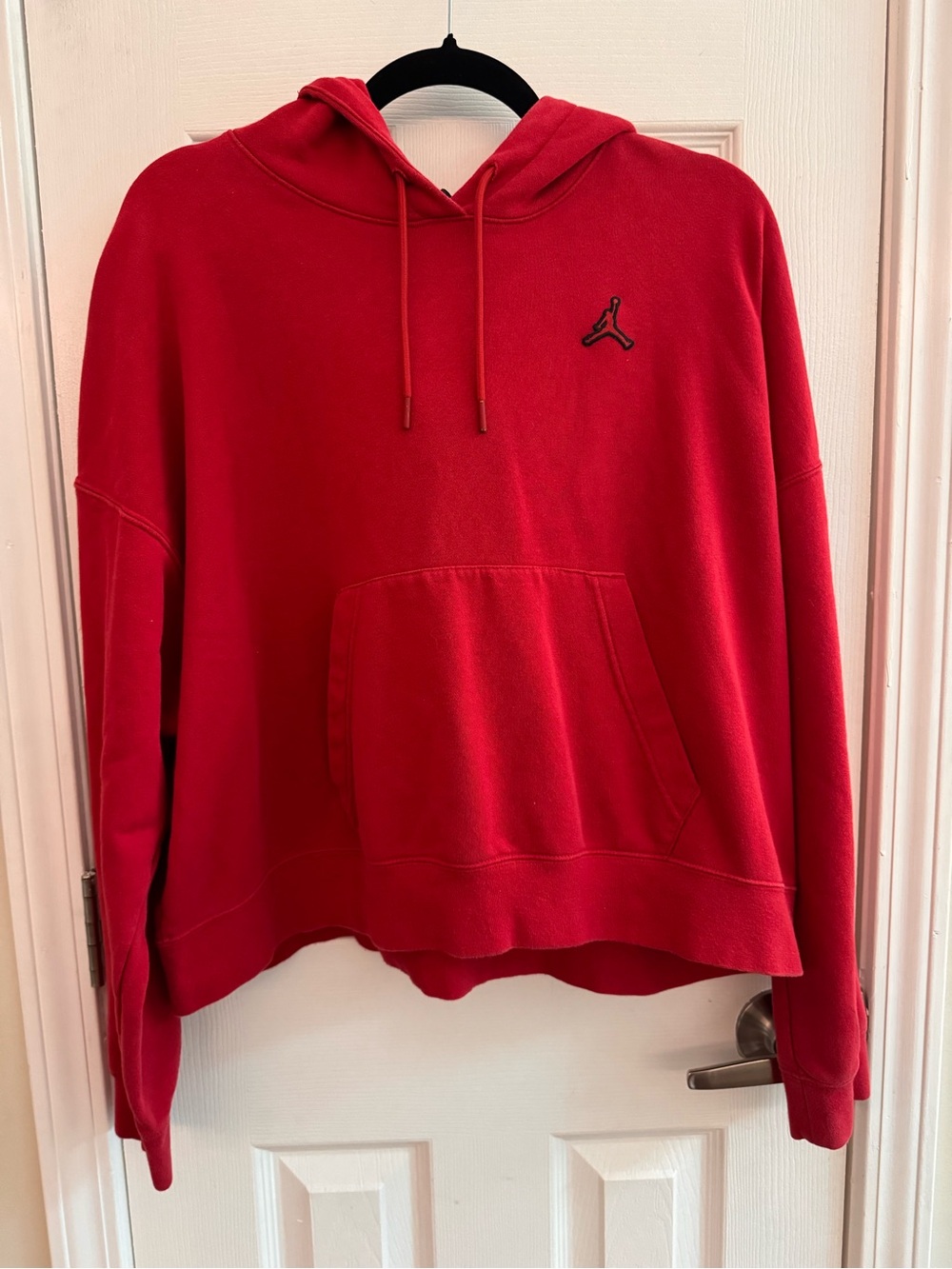 JORDAN Nike Red Loose Fit Hoodie Sweatshirt Size XL